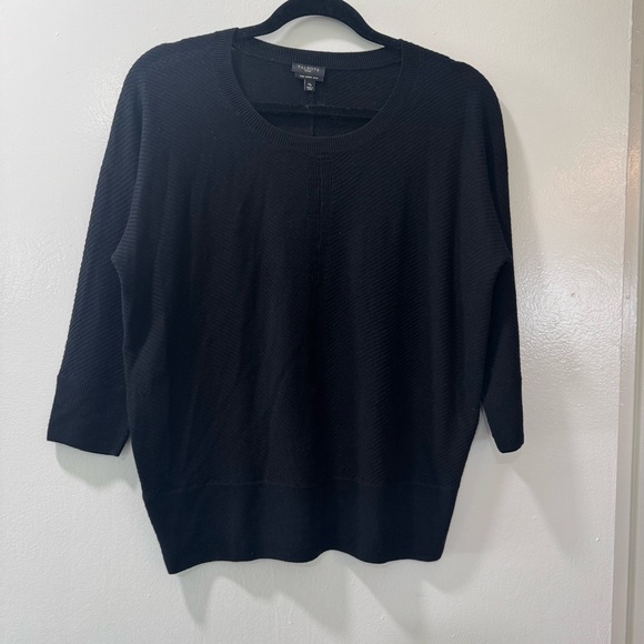 Talbots Sweaters - Talbots Charcoal Merino Wool Knit Size Mp